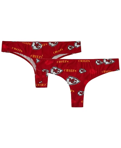 Concepts Sport Women's Red Kansas City Chiefs Mosaic All Over Print Thong