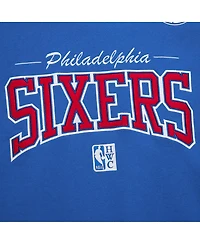 Mitchell & Ness Men's Royal Philadelphia 76ers Hardwood Classics There Back 2.0 Vintage Pullover Sweatshirt