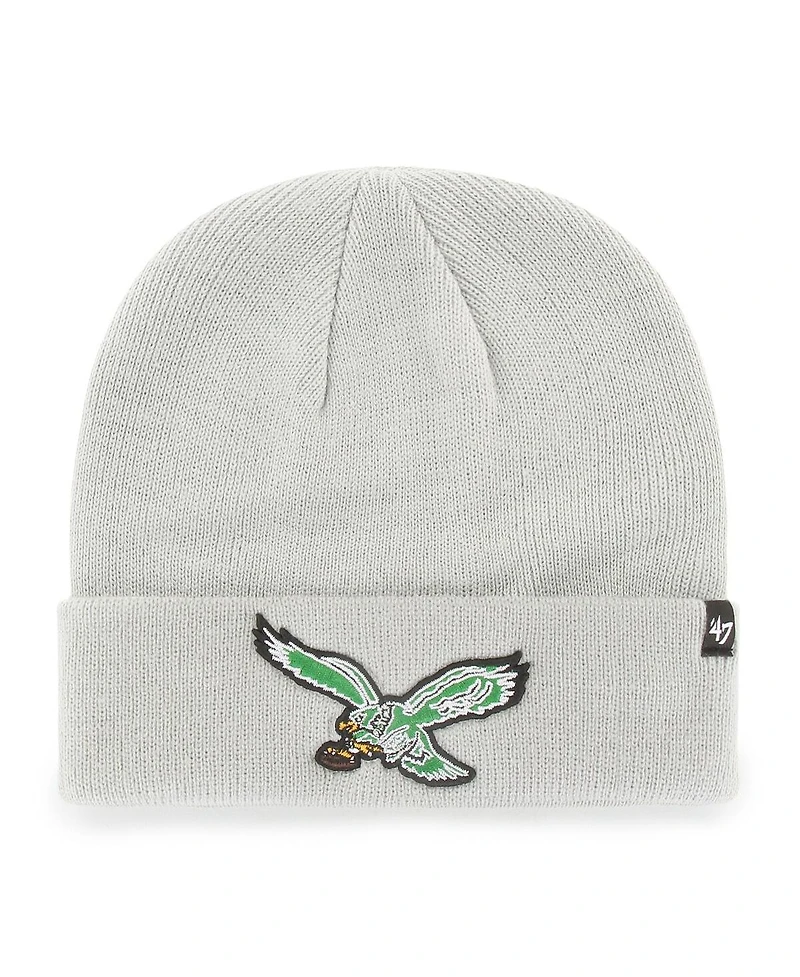 '47 Brand Men's Gray Philadelphia Eagles Legacy Cuffed Knit Hat