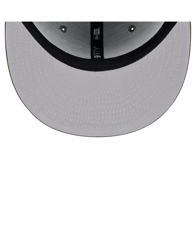 New Era Men's Olive Green Bay Packers Main 9FIFTY Snapback Hat