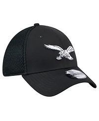 New Era Men's Black Philadelphia Eagles Main Neo 39THIRTY Flex Hat