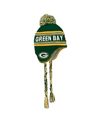 Outerstuff Big Boys and Girls Green Bay Packers Jacquard Tassel Knit with Pom Hat
