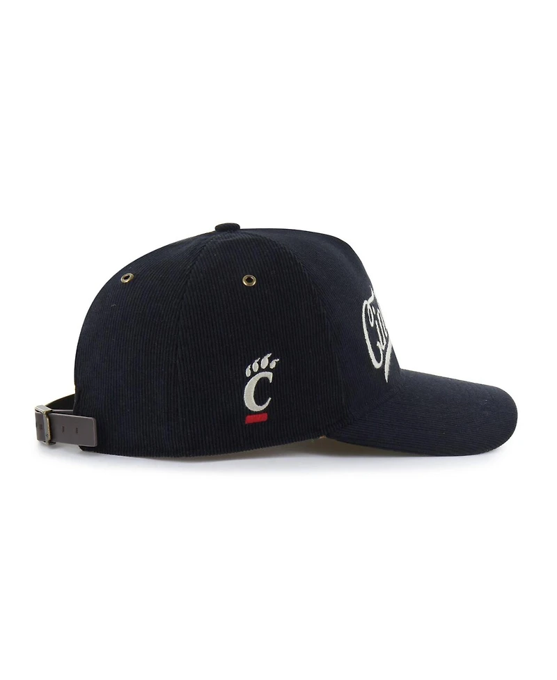 '47 Brand Men's and Women's Black Cincinnati Bearcats Collections Golden Age Corduroy Hitch Adjustable Hat