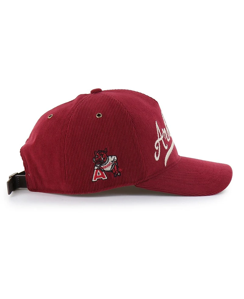 '47 Brand Men's and Women's Cardinal Arkansas Razorbacks Collections Golden Age Corduroy Hitch Adjustable Hat