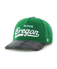 '47 Brand Men's and Women's Kelly Green Oregon Ducks Windowpane Plaid Collection Hitch Adjustable Hat