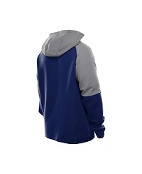 New Era Men's Royal Indianapolis Colts Combine Authentic Color Block Raglan Pullover Hoodie