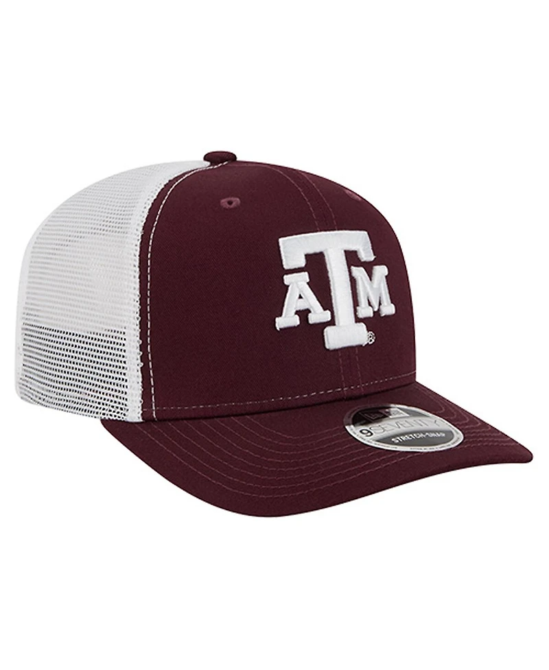 New Era Men's Maroon Texas A M Aggies Team 9SEVENTY Coolera Trucker Adjustable Hat