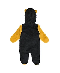 Outerstuff Newborn Black Pittsburgh Penguins Stay Napping Fleece Bunting Full-Zip Hooded Sleeper