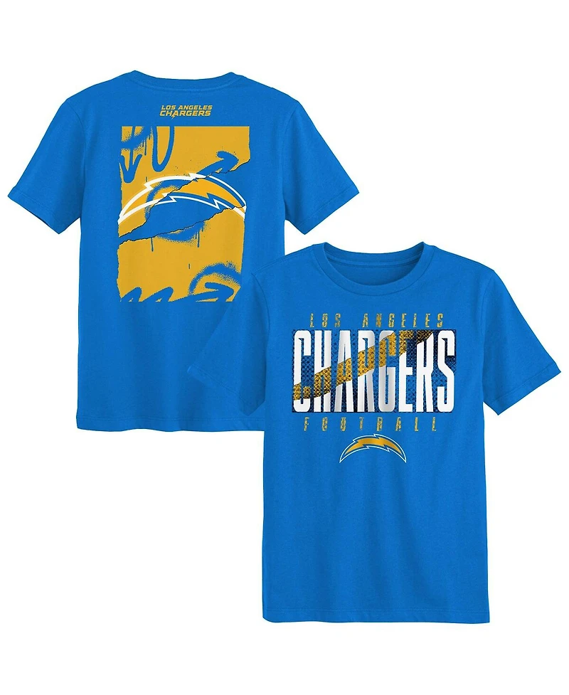 Outerstuff Preschool Powder Blue Los Angeles Chargers Posterize T-Shirt