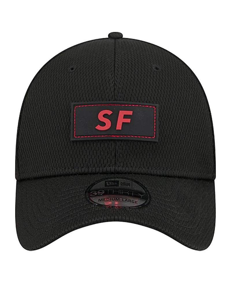 New Era Men's Black San Francisco 49ers Scoreboard 39THIRTY Flex Hat