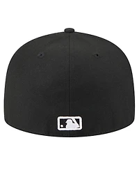 New Era Men's Black Tampa Bay Rays Tri-Hit 59FIFTY Fitted Hat