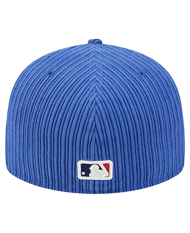 New Era Men's Royal Los Angeles Dodgers Chenille Pop 59FIFTY Fitted Hat