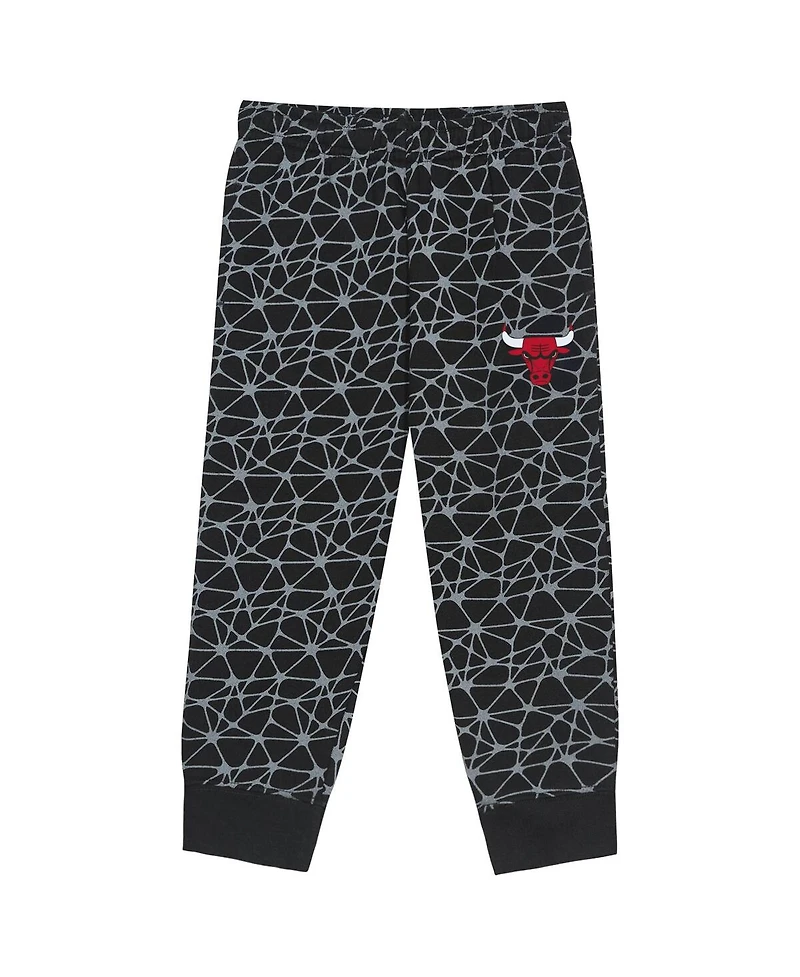 Outerstuff Toddler 2-Piece Black Chicago Bulls Nothing But Net Fleece Sweatshirt and Pants Set