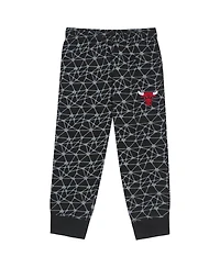 Outerstuff Toddler 2-Piece Black Chicago Bulls Nothing But Net Fleece Sweatshirt and Pants Set