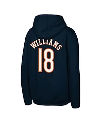 Outerstuff Big Boys and Girls Caleb Williams Navy Chicago Bears Mainliner Player Name Number Hoodie