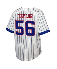 Mitchell & Ness Big Boys and Girls Lawrence Taylor Cream New York Giants Retired Player Name Number Baseball Jersey