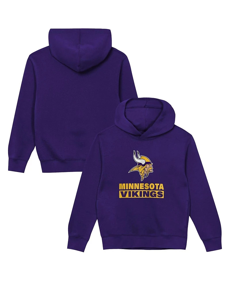 Outerstuff Toddler Purple Minnesota Vikings Back to Basics Hoodie