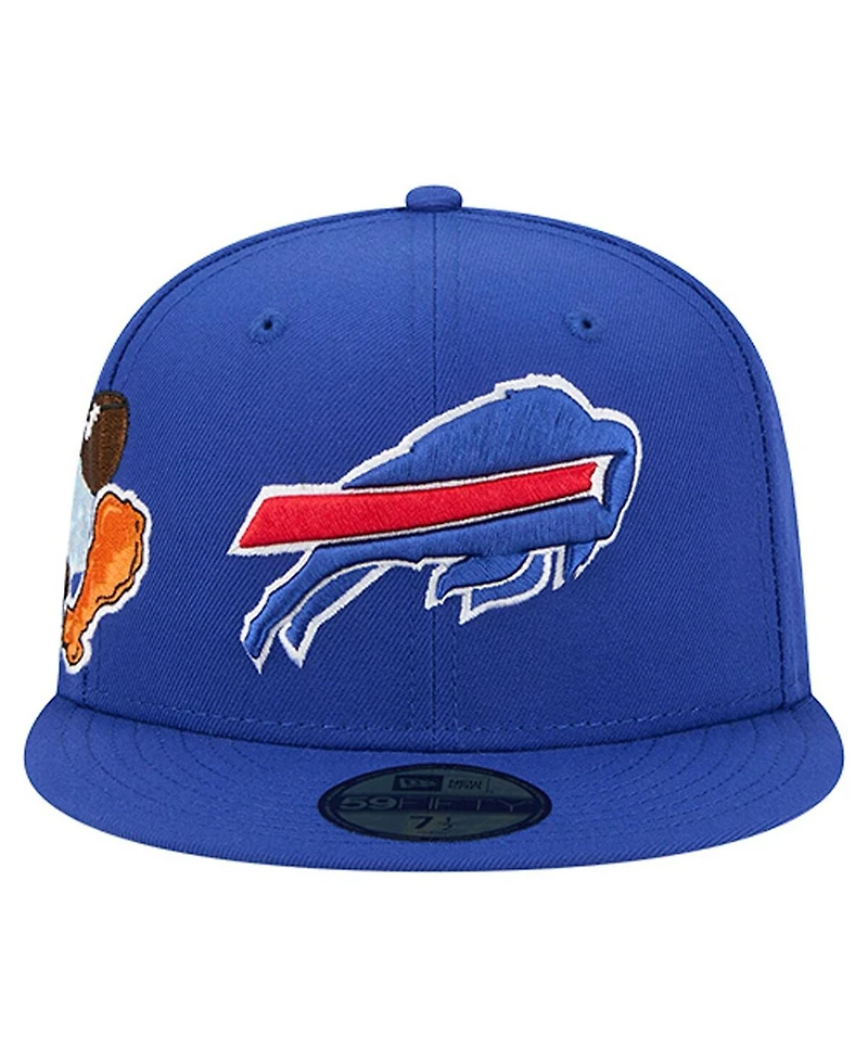 New Era Men's Royal Buffalo Bills Group Chat 59FIFTY Fitted Hat