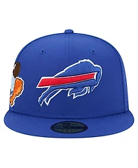 New Era Men's Royal Buffalo Bills Group Chat 59FIFTY Fitted Hat
