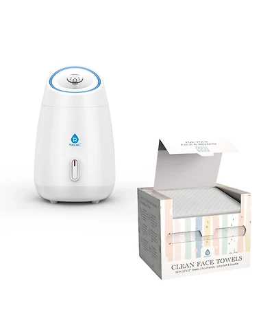 Glow & Go Skincare Essentials Bundle: Nano Facial Steamer + Clean Facial Towels