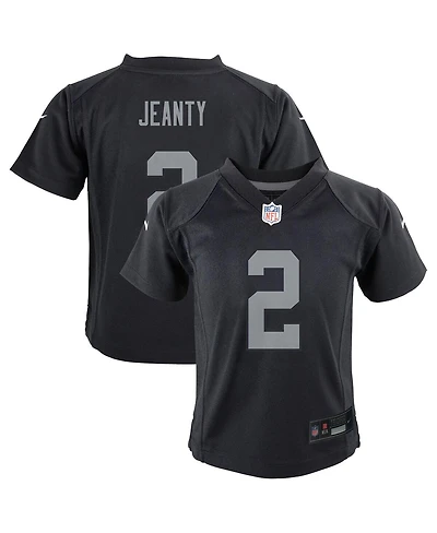 Nike Baby Boys and Girls Ashton Jeanty Black Las Vegas Raiders Team Player Game Jersey