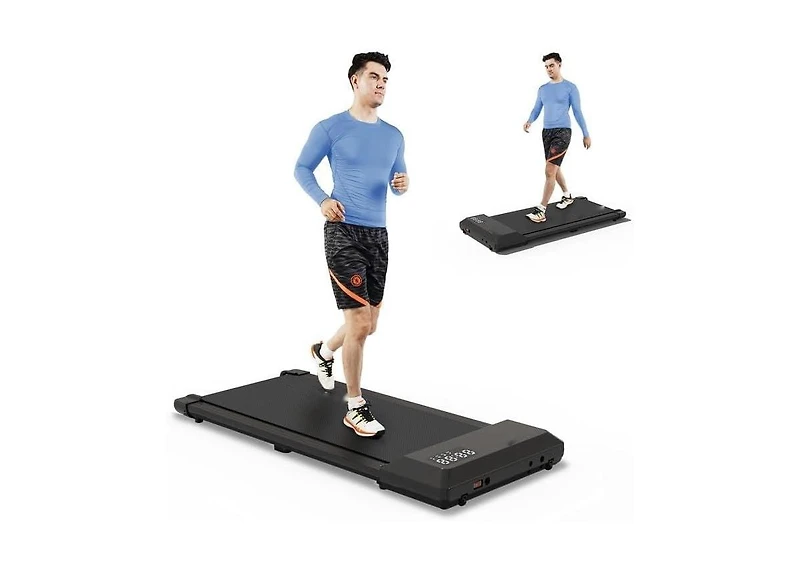 Deerrun 14.96 31.50 inches 1.2 HorsePower 2.5MPH-4KPH Walk Pad 250LBS Max weight capacity