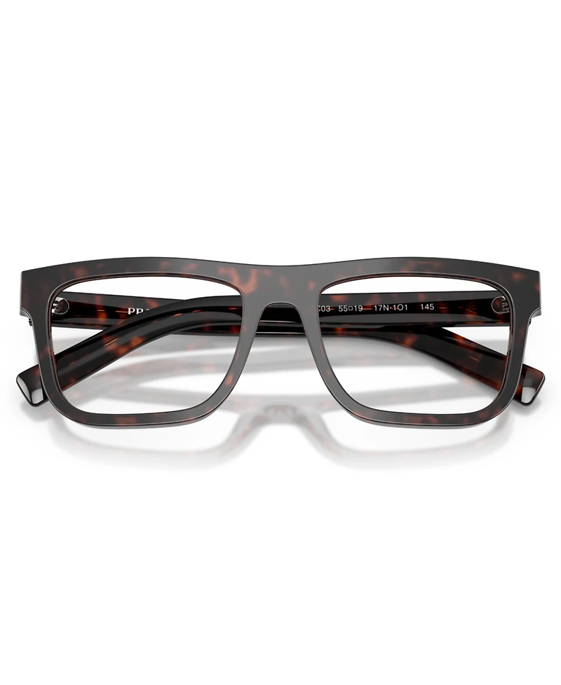 Prada Men's Square Eyeglasses, Pr C03V