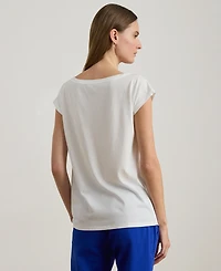 Lauren Ralph Petite Graphic Short-Sleeve T-Shirt
