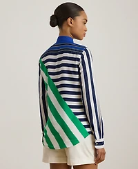 Lauren Ralph Petite Long-Sleeve Striped Shirt