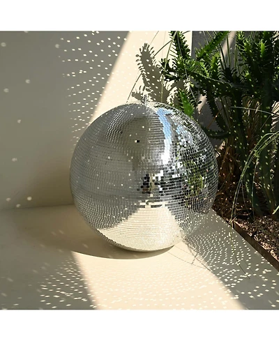 Yescom 20" Large Disco Ball Mirror Big Hanging Glass Decor for 70s 80s Party Events Wedding Dj Dance Club Stage Lighting Silver