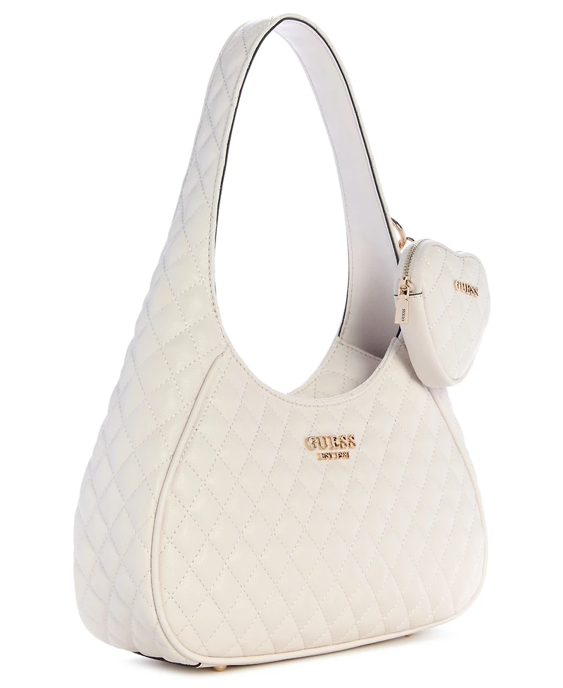 Guess Atabey Zip Top Small Hobo Bag