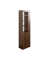 Casainc 70.87" H Display Storage Cabinet with 4-Tier Shelves, 3 Side Drawers, and 4 Small Shelves for Home