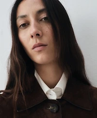 Mango Women's Suede Short Jacket