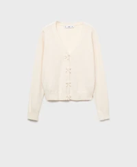 Mango Women's V-Neck Wool-Blend Cardigan