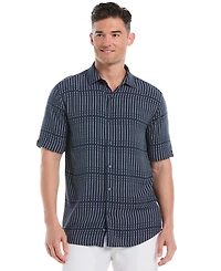 Cubavera Men's Broken Stripe Print Short-Sleeve Shirt
