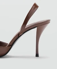 Mango Women's Patent Leather Effect Pointed Shoes