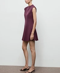 Mango Women's Seams Detail A-Line Dress