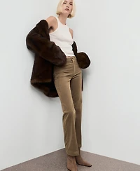 Mango Women's Corduroy Flared Jeans