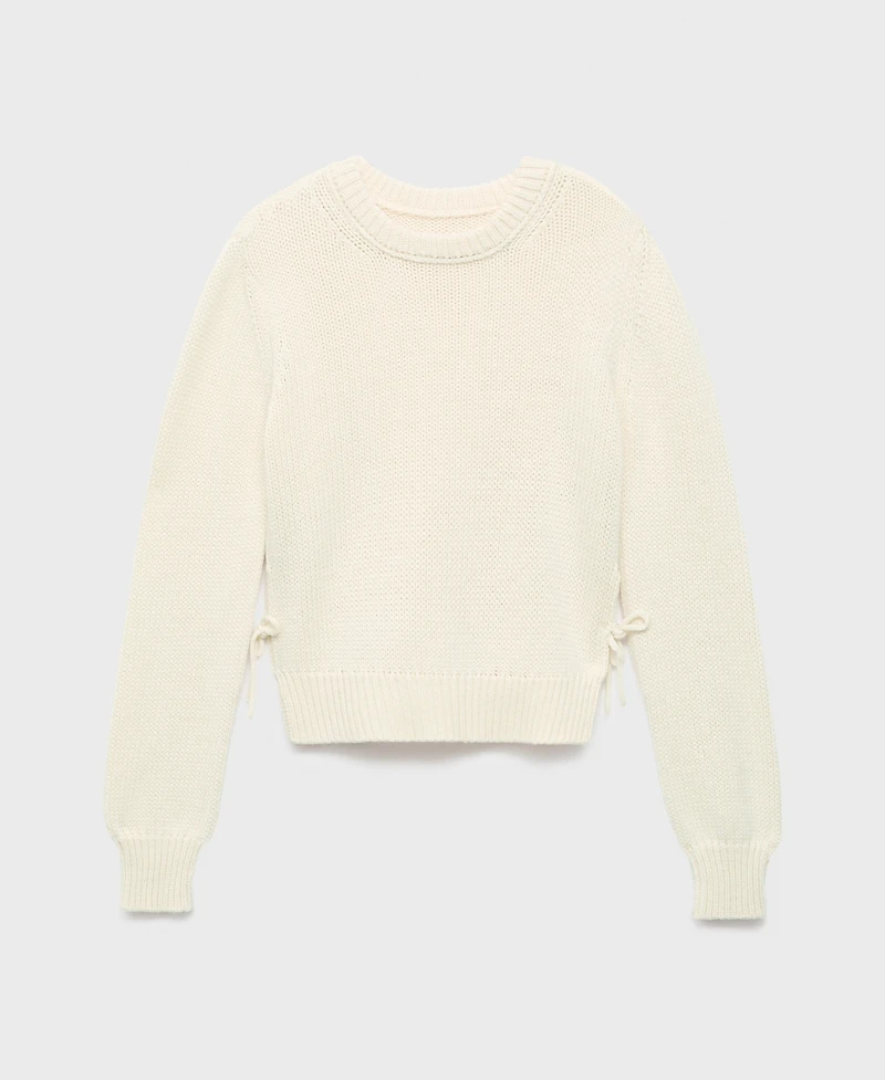 Mango Women's Tie Slits Knitted Sweater