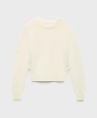 Mango Women's Tie Slits Knitted Sweater