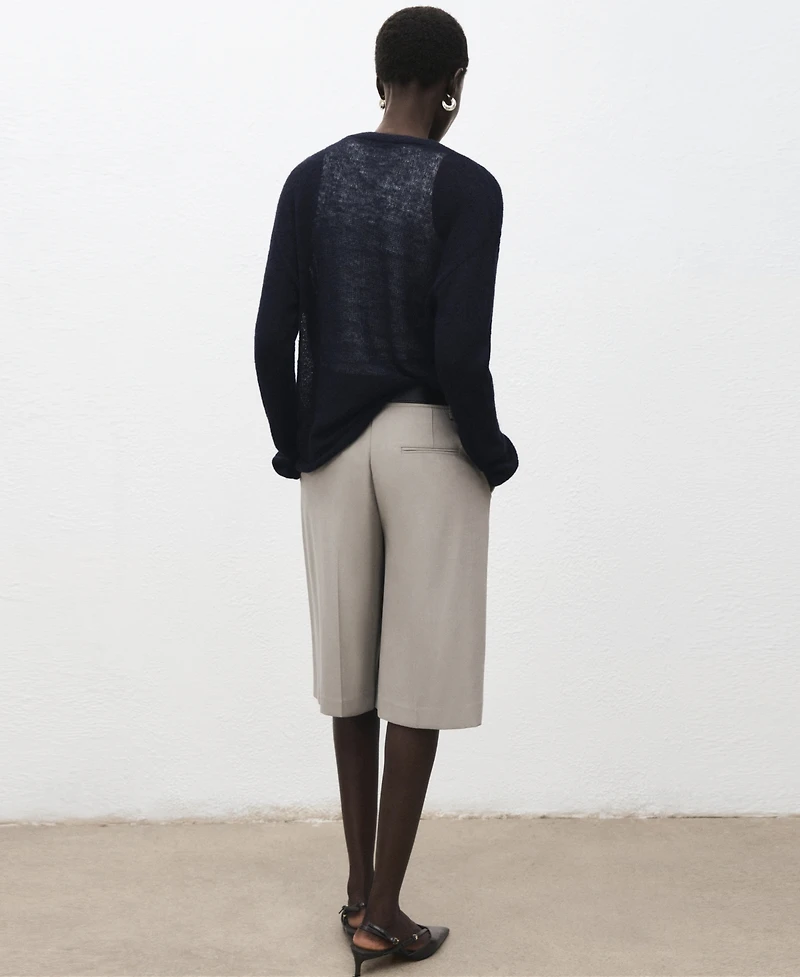 Mango Women's Semitransparent Knitted Sweater