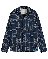 Scotch & Soda Men's All-Over Embroidered Shirt