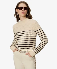 Sanctuary Women's Forever Striped Mock Neck Sweater
