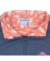 Tommy Bahama Big Boys Quarter-Zip Long Sleeve Knit Shirt