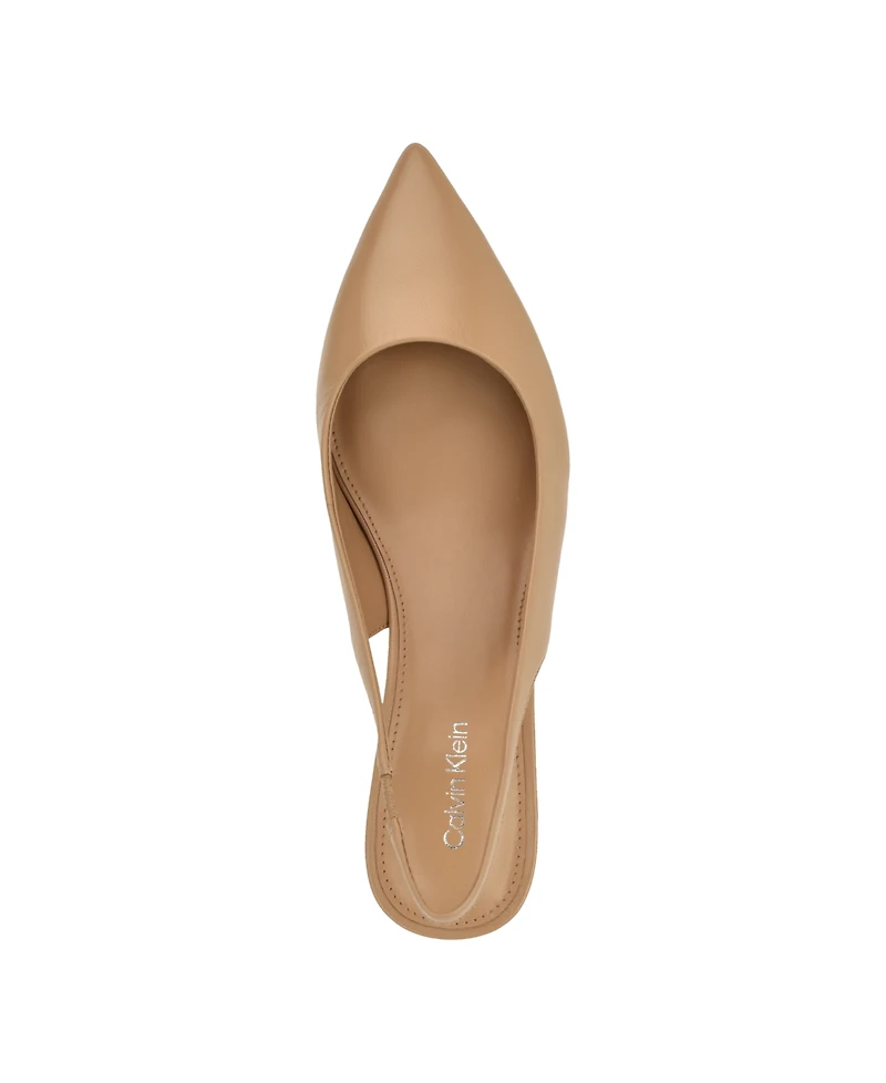 Calvin Klein Women's Mavalyn Tapered Low Wedge Slingback Pumps