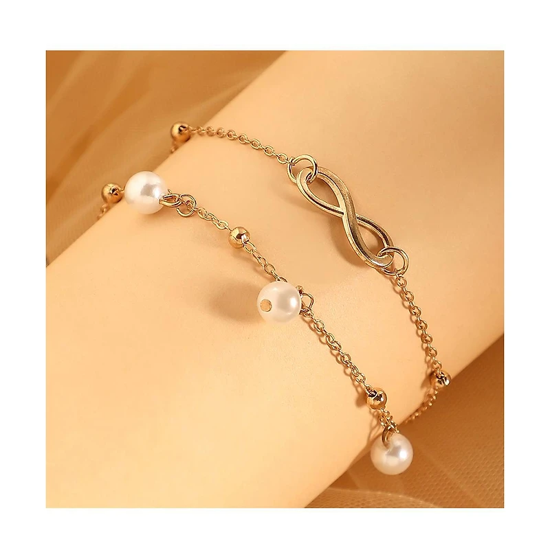 Women's The Ethereal-Infinity Multi-Strand Bracelet - California Gold