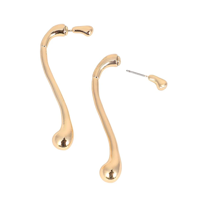 Women's The Back-Drip Drop Earrings - California Gold