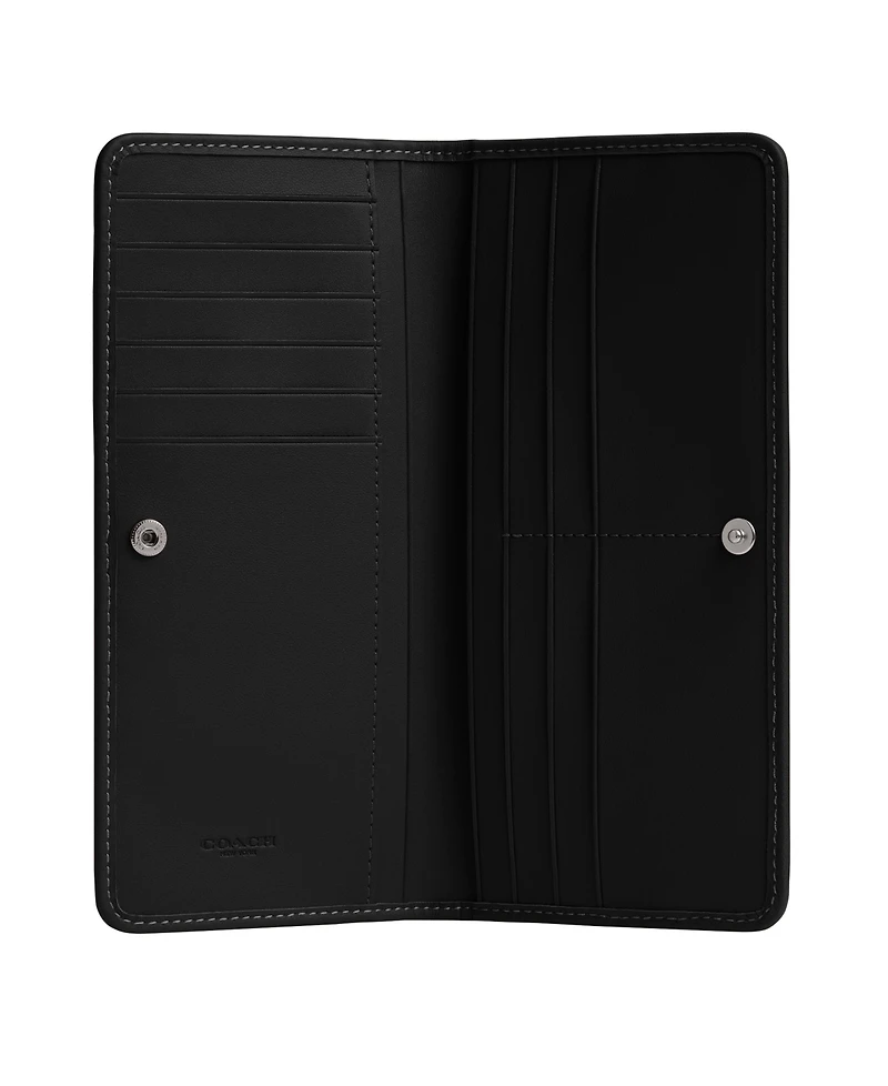 Coach Essential Crystal Signature Jacquard Slim Wallet