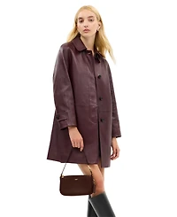 Coach Plaza Small Leather Shoulder Bag