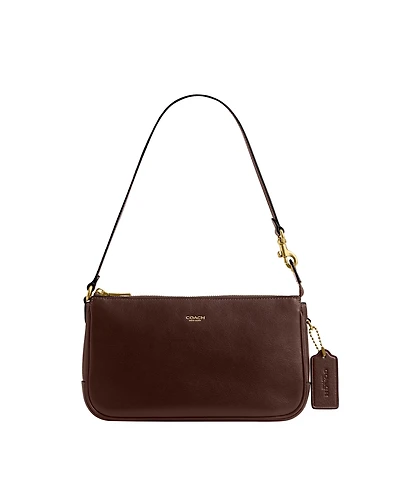 Coach Plaza Small Leather Shoulder Bag